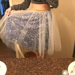 Anthropology Tulle Skirt